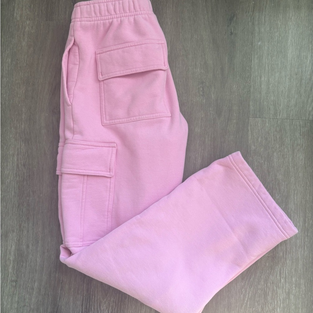 Aritzia Pink Cargo Joggers